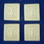 12th scale Wall Plaques Leaf x 4  AD7030