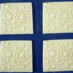 12th scale Wall Plaques Flower x 4  AD7031