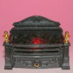 12th scale Glow Well Metal Georgian Glowing Fire with Coals FPG018