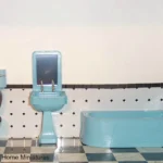 Blue Art Deco bathroom suite BATBL