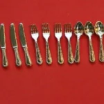 Set Of 12 Gold Cutlery KA218