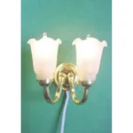 Lighting Double Tulip Ceiling Light Frosted Shade WL005