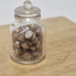 Vintage Glass sweets  Jar   Toffee Whirls    JA41