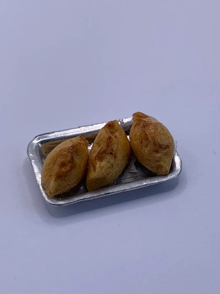 Metal Tray of Pastries