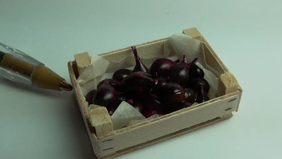 Plums in a box