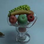 Glass Vase Full with Fruit