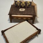 1/12th Scale Medieval, Double Bed, Trundle Bed Unique, ME6