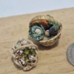 24th scale 2 x wicker Baskets of Food  stunning detail   GO49 24