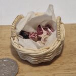 12th scale  Mediaeval Wicker Basket of Meat   RA28