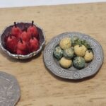 12th Scale Mediaeval Poached Pear and  Lemon & Limes   RA31