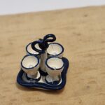 12th scale   Hand painted Egg Cup  Stand   Victoria Fasken  RA37