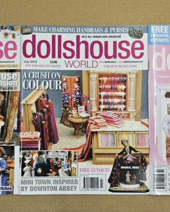 3 Mixed Dollshouse World Magazines - MAG24