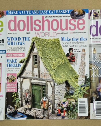 3 Mixed Dollshouse World Magazines - MAG27