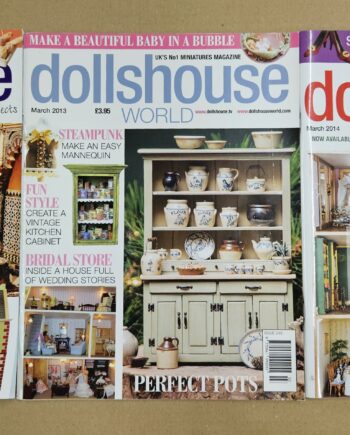 3 Mixed Dollshouse World Magazines - MAG28