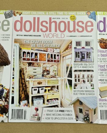 3 Mixed Dollshouse World Magazines - MAG34