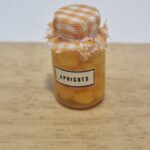 12th scale Dolls House Glass Jar of Apricots   RB29