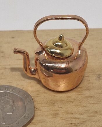 12th scale Dolls House Miniature  Brass Kettle RC04
