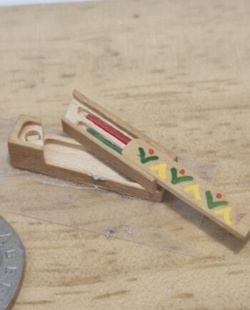 12th scale Dolls House Miniature Pencil Box Rare   outstanding detail RC18