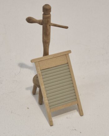12th scale Dolls House Miniature  Washing Dolly and board     RC21