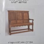 Dolls House REDUCED 12th scale  Tudor settle kit British made   McQTS