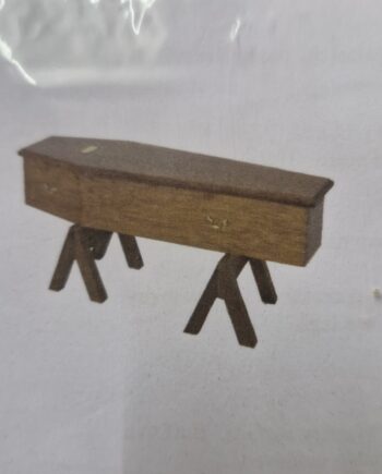 1:12th REDUCED mahogany Coffin KIT McQCof