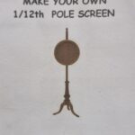 12th scale Dolls House Wooden Pole Screen Kit by McQueenie   McQPS