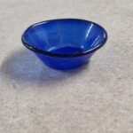 12th scale  Blue glass Bowl   D1176