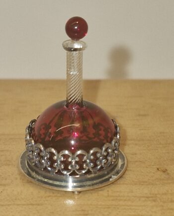 Silversmith John Parfitt's Decanter in a Sterling Silver Holder  HC25