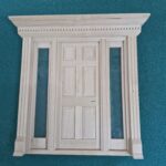 Dolls House 1:12 scale  Large Front Door with fanlights   DIY6010
