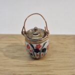 12th scale  Floral Biscuit Barrel   3312