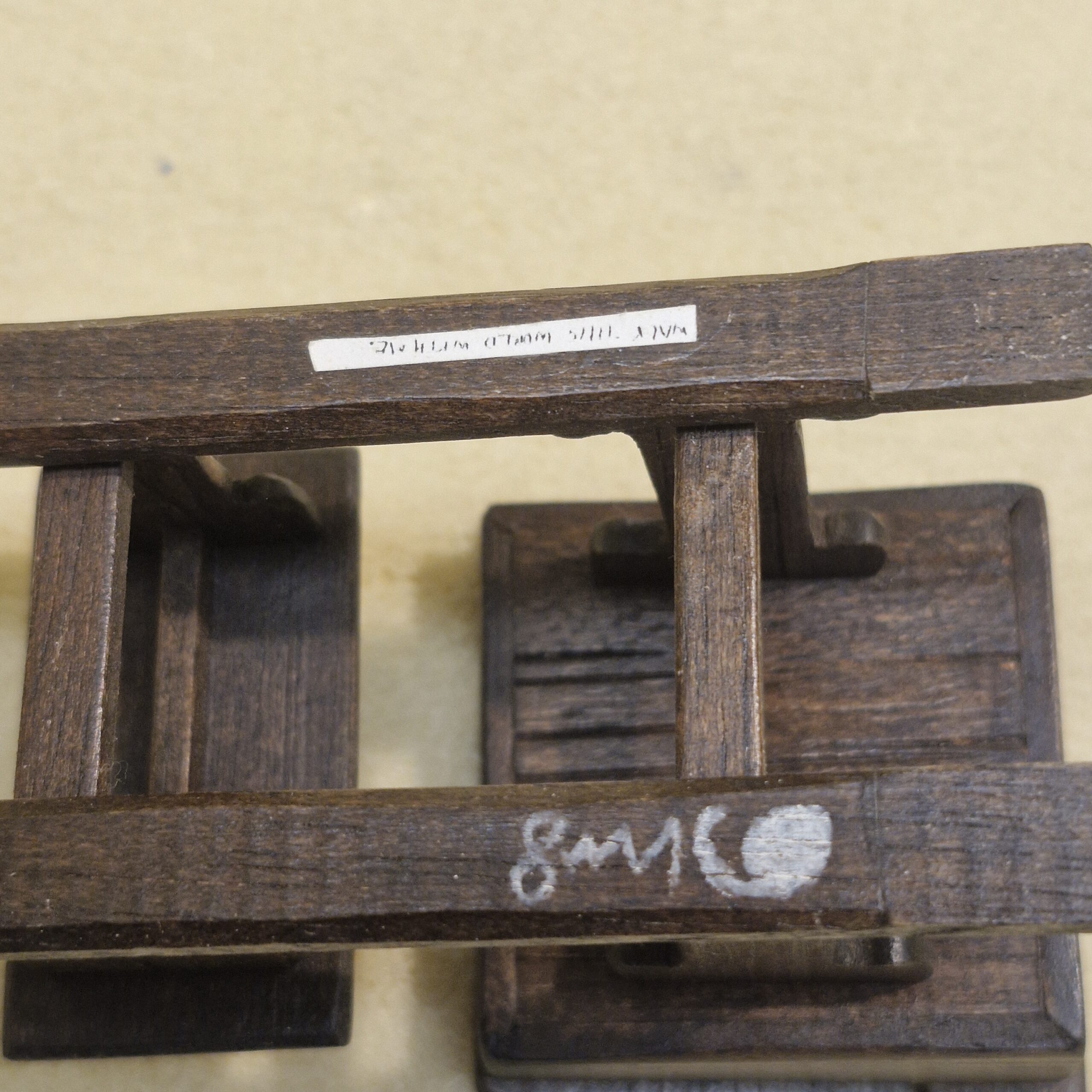 1/12th Scale Dolls House School Desk by Michael Mortimer British made Quality RE33