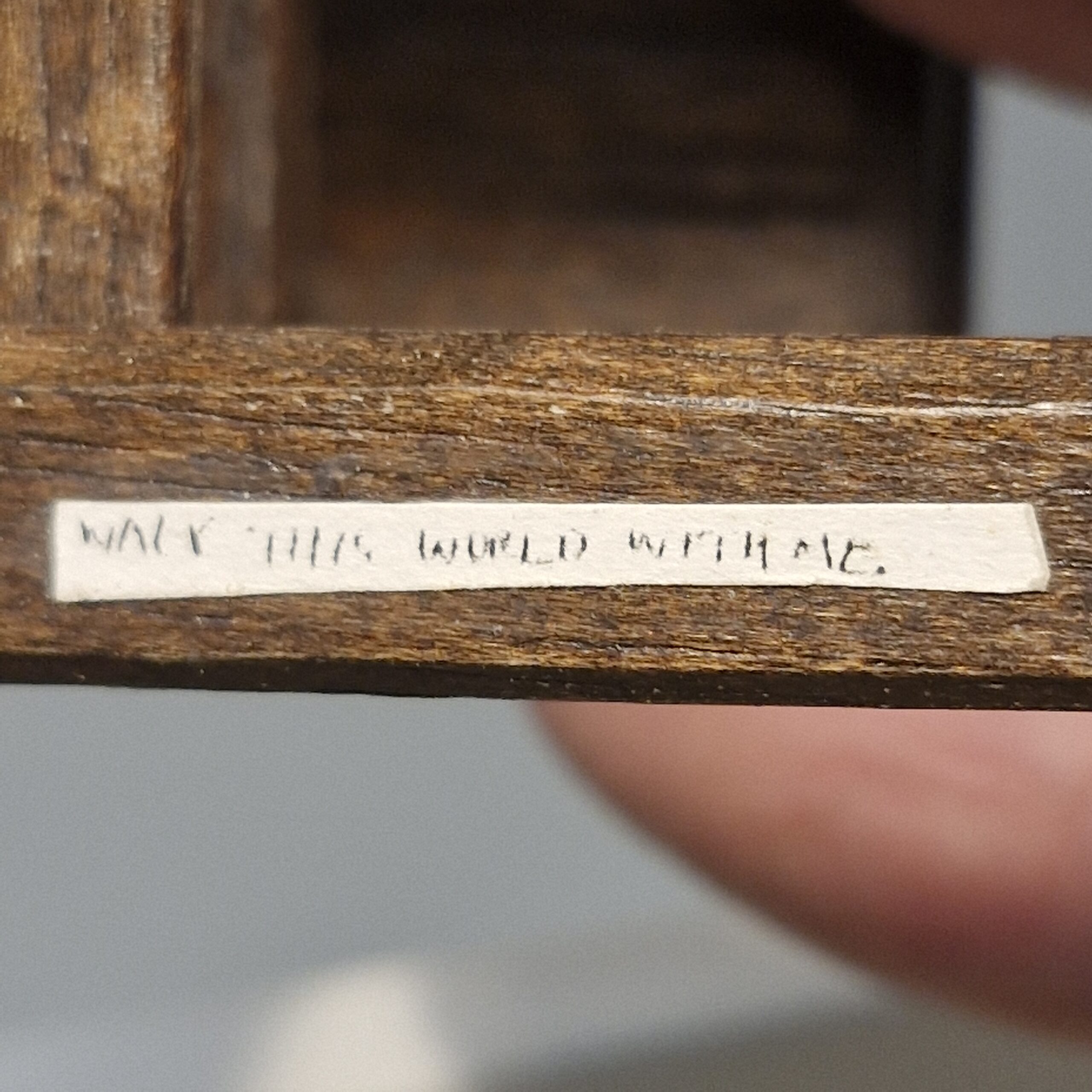 1/12th Scale Dolls House School Desk by Michael Mortimer British made Quality RE33