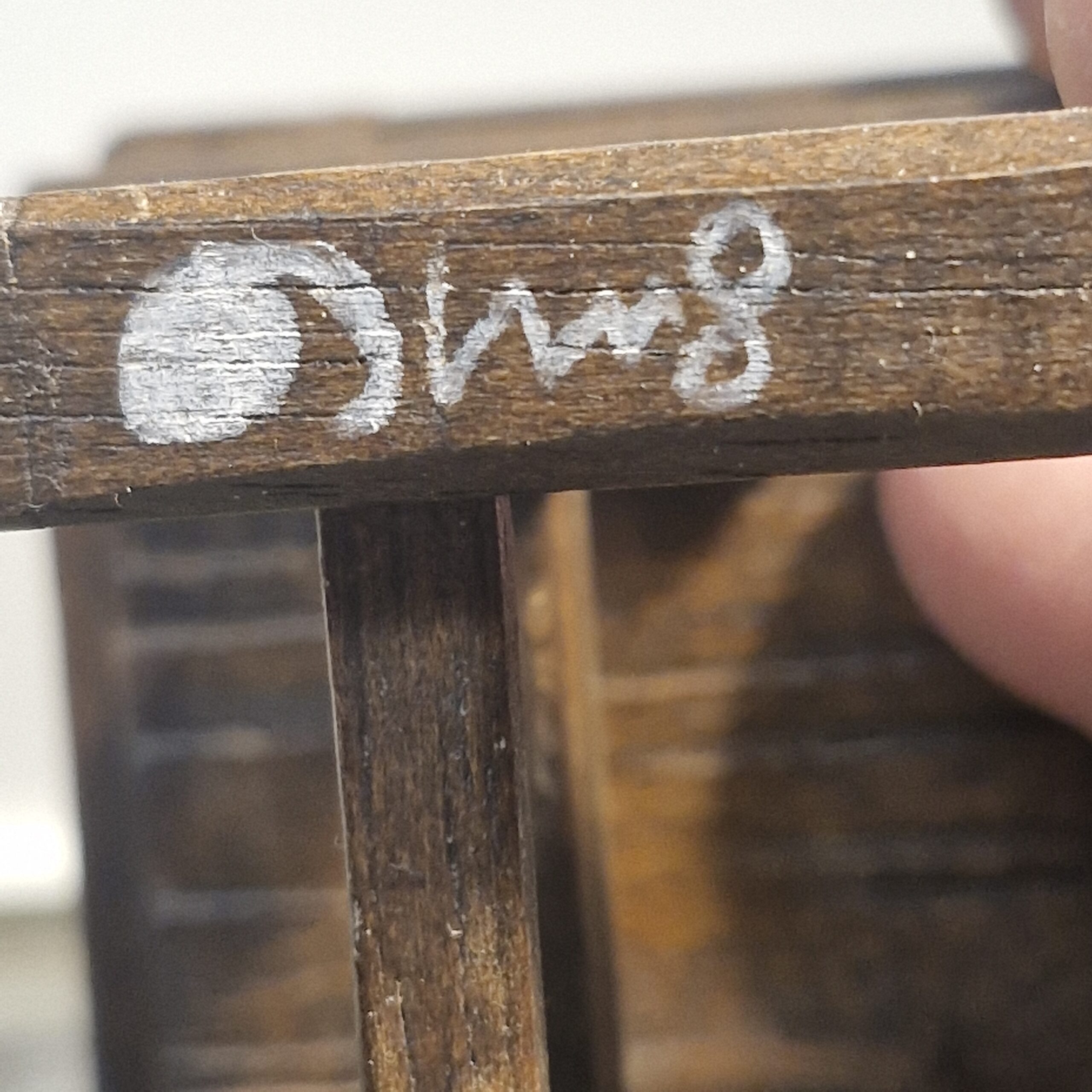 1/12th Scale Dolls House School Desk by Michael Mortimer British made Quality RE33