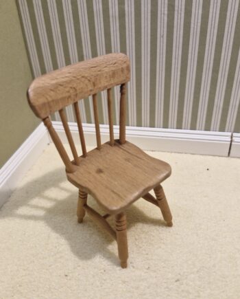 1/12th Scale Dolls House Pine kitchen Chair British made Quality RE34