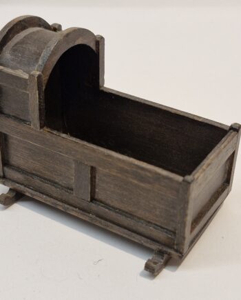 1/12th Scale Dolls House  Mahogany Rocking Cradle RE96