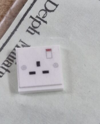 12th scale Doll House  Wall Socket - Single - M86