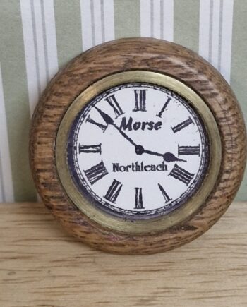 1/12th scale Doll House, miniatures, Wall Clock  ( Morse) CHE19
