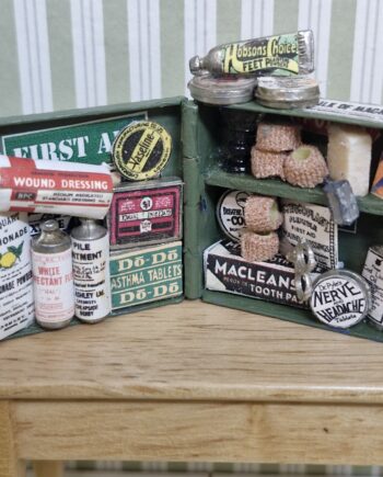 1/12th scale Doll House, First Aid Cabinet Artisan made Quality  CHE21
