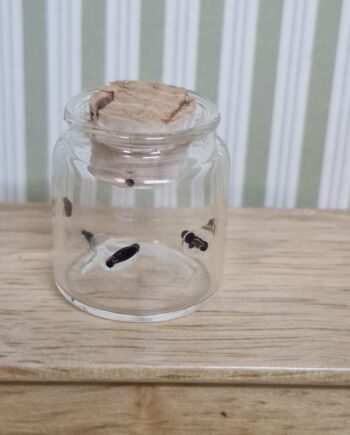 1/12th scale Doll House, miniatures, Large Glass Jar   Leeches    CHE18
