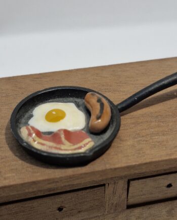 1/12th scale Doll House, Frying pan Breakfast  BHE01