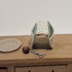 1/12th scale Doll House, Sewing Bag  Hangs over Arm Chair Quality    BHE19