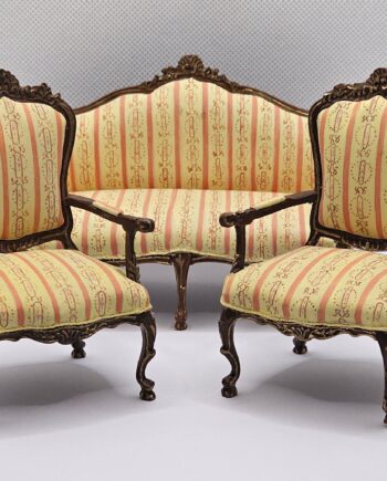 1:12th Scale, Dolls House, Furniture, Chair and Sofa Set, E.M.E RN7