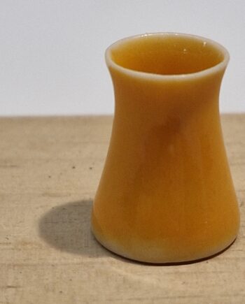Miniature 1/12 Scale Porcelain Vase  Yellow   Artisan made    CF09