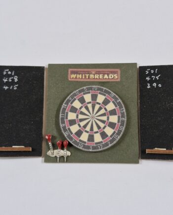 12th scale Miniature Dart board with Score boards   GHE01