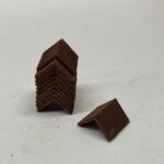 1:12th Scale Dolls House Materials, 10 Angled Conker Ridge Tiles ST115