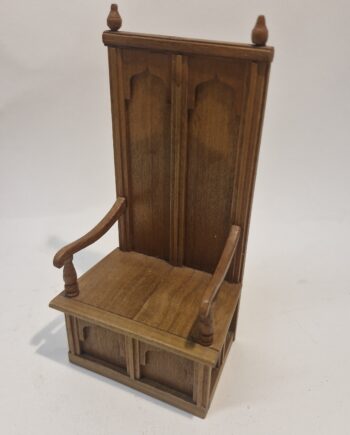 1:12th Dolls House Furniture,  Gothic Chair by Masters  FHE11