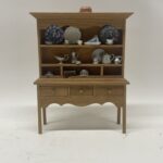 1:12th Scale Dolls House Furniture, Doug Wells- Oak Shelving Unit DW08