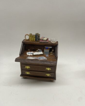 1:12th Scale Dolls House Furniture, Doug Wells- Decorated Bureau DW15