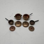 1:12TH Scale Dolls House Miniature, Rusted Copper Pot Set, DK104
