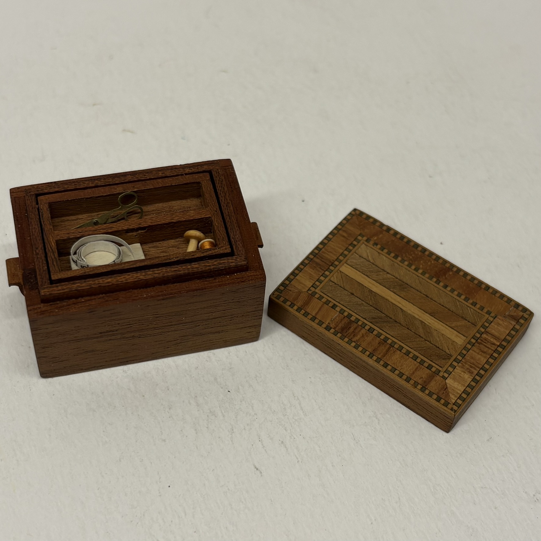 1:12th Scale Dolls House Accessories- Intricate Sewing Box, RF06